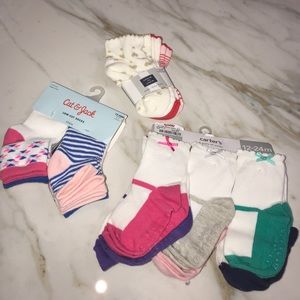 Lot of 12-24 mo girls socks